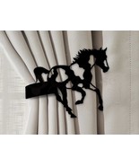 Lodge Theme Lone Moose Drapery Holdback in Black Rust or Unpainted - $39.00