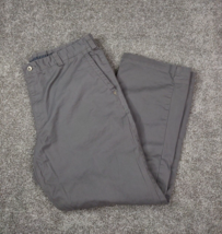 Duluth Trading Flex Ballroom Khakis Men 40x32 Gray Chino Pants Stretch Comfort - £19.69 GBP