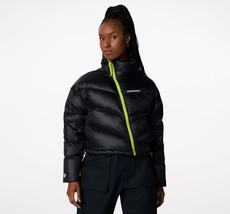 Women&#39;s Converse New Silo Short Down Jacket, 10022766 A03 Multi Sizes Blk/Wht/Ne - £102.68 GBP