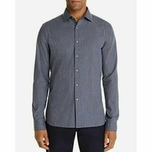 The Men&#39;s Store  Gingham Classic Fit Shirt Navy-2XL - £19.64 GBP