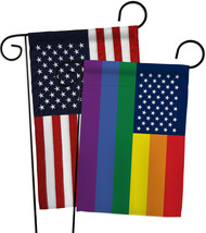 US Pride - Impressions Decorative USA Applique Garden Flags Pack GP148666-BOAB - £24.75 GBP