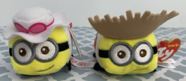 Ty Teeny Tys Despicable Me 3  Lot of 2 Minions Jerry + Dave Stackable Plush Mini - £10.27 GBP