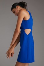 New Anthropologie Cut-Out Shift Dress Mare Mare $140 MEDIUM Cobalt Blue Mini - £49.42 GBP