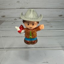 Fisher Price Little People Cowboy Figure Happy Ranch Hand With Bird DWG3... - £5.88 GBP