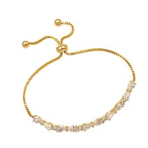 Jewelry Real Gold Plated Adjustable Teardrop and Round - £46.12 GBP