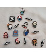 17pc Scary Movie Villains Halloween Michael Myers, Knives Shoe Charms FO... - £7.08 GBP