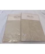 2 Sferra MAJESTIC Matelasse Floral  Taupe Standard Shams $260 - $95.95