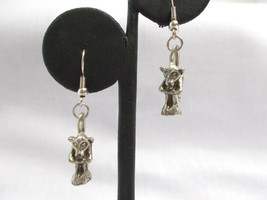 Sitting Gargoyle Medieval Guardian Gothic 3D Watcher Protector Charm Earrings - £17.63 GBP