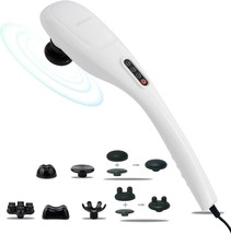 Megawise Handheld Back Massager | Deep Tissue Percussion, Pearl White 6F... - $599.54 MXN