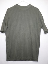 Vintage Twist Platinum Shirt Green Size L Large Vertical Stripes - £3.92 GBP