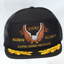 Guard Maximum Security Alcatraz Federal Penitentiary Snap Back Cap Gold ... - $29.39