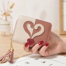 En small wallet ladies mini tassel wallet cute girl short zipper lovely pu leather coin thumb200