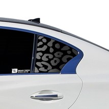Fits Infiniti Q50 2018 - 2023 Window Leopard Cheetah Print Cow Decal Sticker - £27.35 GBP