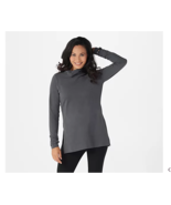 zuda Z-Ultrasoft Long-Sleeve Twist Turtleneck Iron, XX-Small A371976 - $305.44 MXN