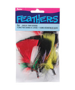 Jewelry Trim Feathers Black with Assorted Bright Colors - $18.38