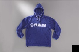 Yamaha Fleece Hooded Pullover Hoodie Royal Blue Large L - Never Worn - £54.26 GBP