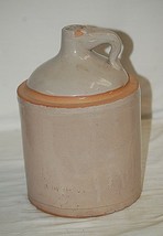 Old Vintage Antique Primitive Stoneware Crock Art Pottery Jug Jar Country Farm A - £31.10 GBP