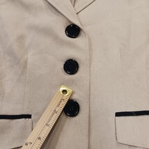 Studio I Petite Women's Tan/Beige 3-Button Blazer Jacket Size 4P image 3