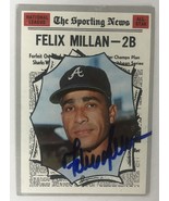 Felix Millan Signed Autographed 1970 Topps Baseball Card - Atlanta Braves - £15.95 GBP