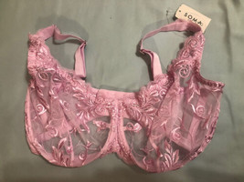 SOMA INTIMATES SENSUOUS LACE UNLINED  BRA PINK  34D - $35.63