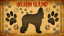 Afghan Hound Novelty Mini Metal License Plate Tag - £11.98 GBP