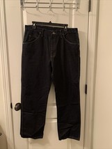 Wrangler 5-Star Men’s Blue Denim Jeans Zip Button U-Shape Choose Your Size - $25.32+