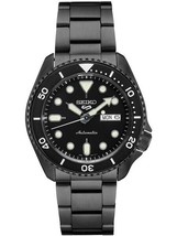 NEW Seiko 5 Black Dial SRPD65 Automatic Stainless Steel Watch - £218.05 GBP