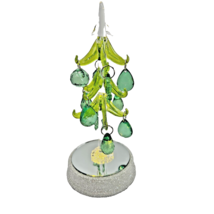 VTG Christmas Tree With Jeweled Ornaments Muti Colored Lighting Or Plain... - $21.78