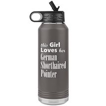 German Shorthaired Pointer - 32oz Insulated Water Bottle - Pewter - £33.57 GBP