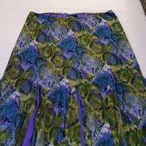 Added Dimensions Women's Green/Purple Buttom Pleated Skirt Size 3X (26/28W) image 12