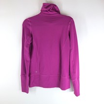Lululemon Women&#39;s In Stride Jacket Full Zip Mock Neck Pockets Pink Black 6 - £30.26 GBP