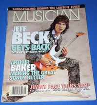 Jeff Beck Musician Magazine Vintage 1985 Arthur Baker Jimmy Page Songste... - $19.99
