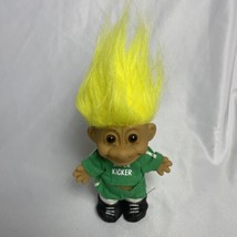 Vintage Russ Soccer Super Kicker Troll Doll Yellow Hair Football - £7.56 GBP