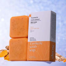Frosted Handmade Cleansing Bath Turmeric Soap - $14.71 CAD+
