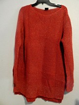 Rafaella Womens Pullover Sweater with Sequins Sz M  red Long Sleeve NWT - $28.71