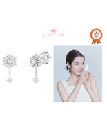 [J.ESTINA] [IU PICK] Snow White Earrings (JJLJEQ1BF338SW000) Korean Jewelry - £79.55 GBP