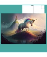 Postcard: Enchanting Journey with Magic Unicorn in a Fantasy Wonderland ✨ - £4.73 GBP