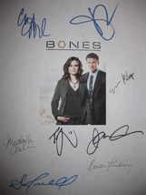 Bones Signed TV Script Screenplay Autograph X8 David Boreanaz Emily Deschanel  - £15.71 GBP