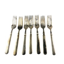 7 Vtg ROGERS Brothers Forks 3 Different Marks Same Pattern 7.5&quot; SEE DESC... - £24.57 GBP