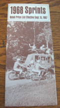 1968 Harley Davidson Sprint 250 H SS Original Price List Brochure Motorc... - £13.72 GBP