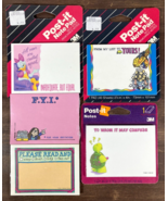 Vintage FUNNY 3M POST-IT NOTE PAD Lot of 5 SEALED 80s 90s Daisy Duck Cathy - $24.74