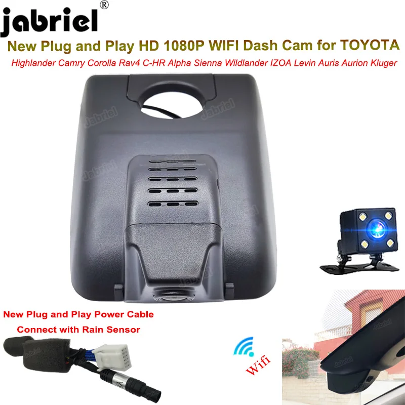 New Wifi Dashcam Car DVR Camera For Toyota Rav4 C-HR Highlander Camry Corolla - £76.31 GBP+