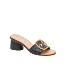 Dolce Vita women&#39;s lucey sandals in BLACK RAFFIA - size 6 - £64.63 GBP