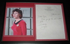 Julie Parrish Signed Framed Letter &amp; Photo Display Star Trek - £62.31 GBP