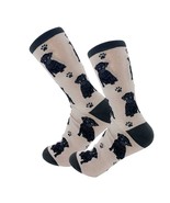 Black PUG Dog Socks Full Body Fun Novelty Dress Casual Unisex SOX Puppy - $15.50 CAD