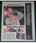 SEX PISTOLS SHOW NEWSPAPER SUPPLEMENT VINTAGE 1996 - $34.24 CAD