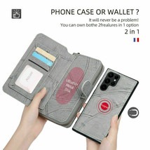 For Samsung Galaxy S22 S22 ultra plus Leather Magnetic wallet Flip cover... - $102.07