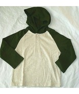 Garanimals Boys Long Sleeve Jersey Raglan Hoodie Shirt Size 2T Green &amp; O... - $15.09 CAD