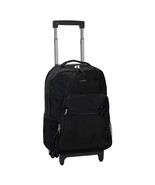 Rockland Double Handle Rolling Backpack Black 17-Inch - $952.79 MXN