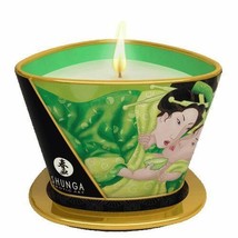 MASSAGE SOY CANDLE EXOTIC GREEN TEA SHUNGA 5.7 oz - £16.40 GBP
